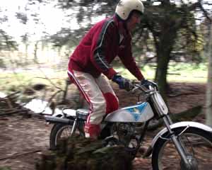 Classic Trials Gary Quinn. Honda TL